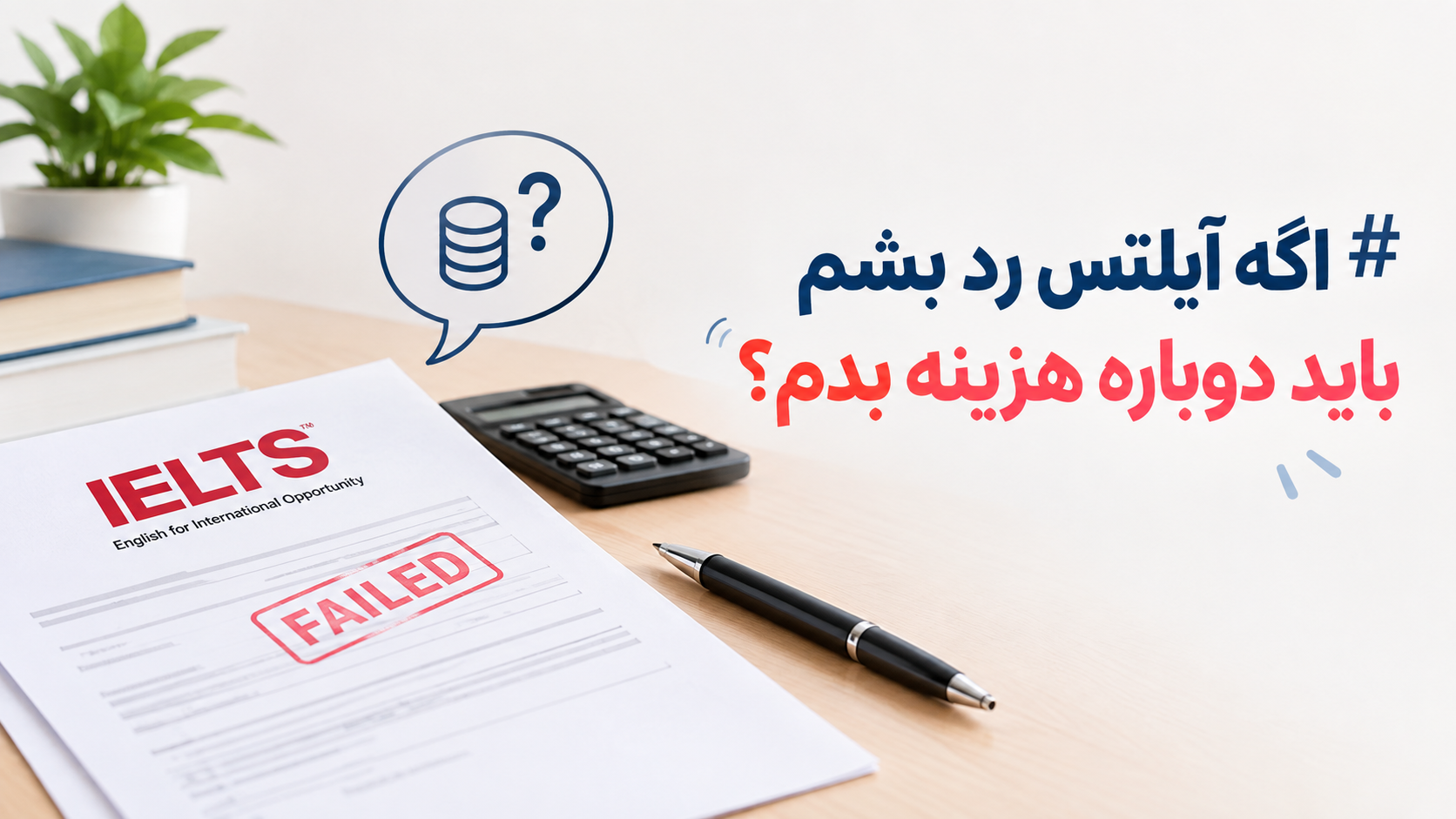 اگه آیلتس رد بشم باید دوباره هزینه بدم؟